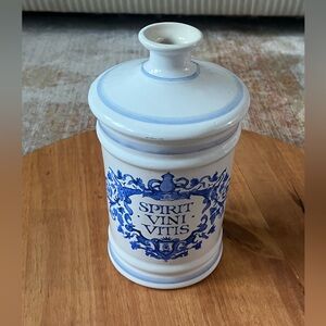 VTG Paul Masson Brandy Decanter Spirit Vini Vitis White Blue Jose Moya Series 75